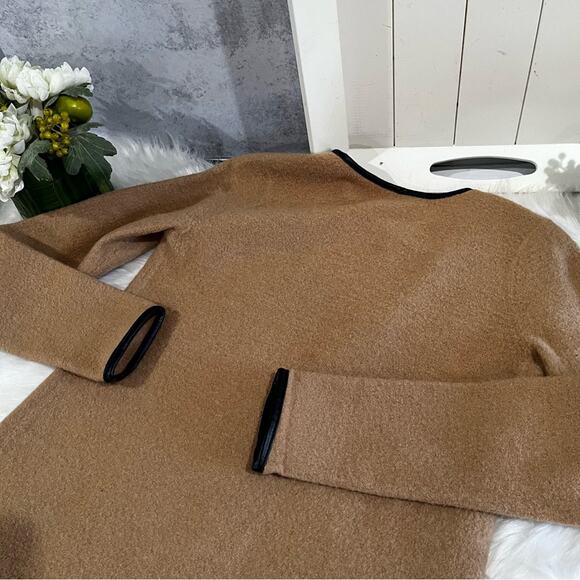 NEW Ann Taylor Wool Two Tone Asymmetrical Academia Blazer Sweater Jacket XSP - Picture 10 of 16